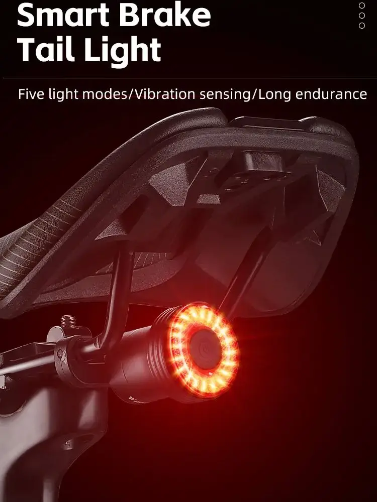 AliExpress West Biking WEST BIKING Smart Sensing MTB Road Bike Tail Light IPX6 Waterproof Type-C Charging Rear Light Cycling Accessories