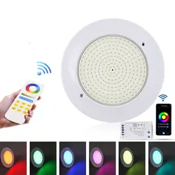 LED Underwater Light Waterproof Ultra-thin Swimming Pools Lamp 12vColorful RGB Intelligent Remote Control Outdoor Pool Wall Lamp