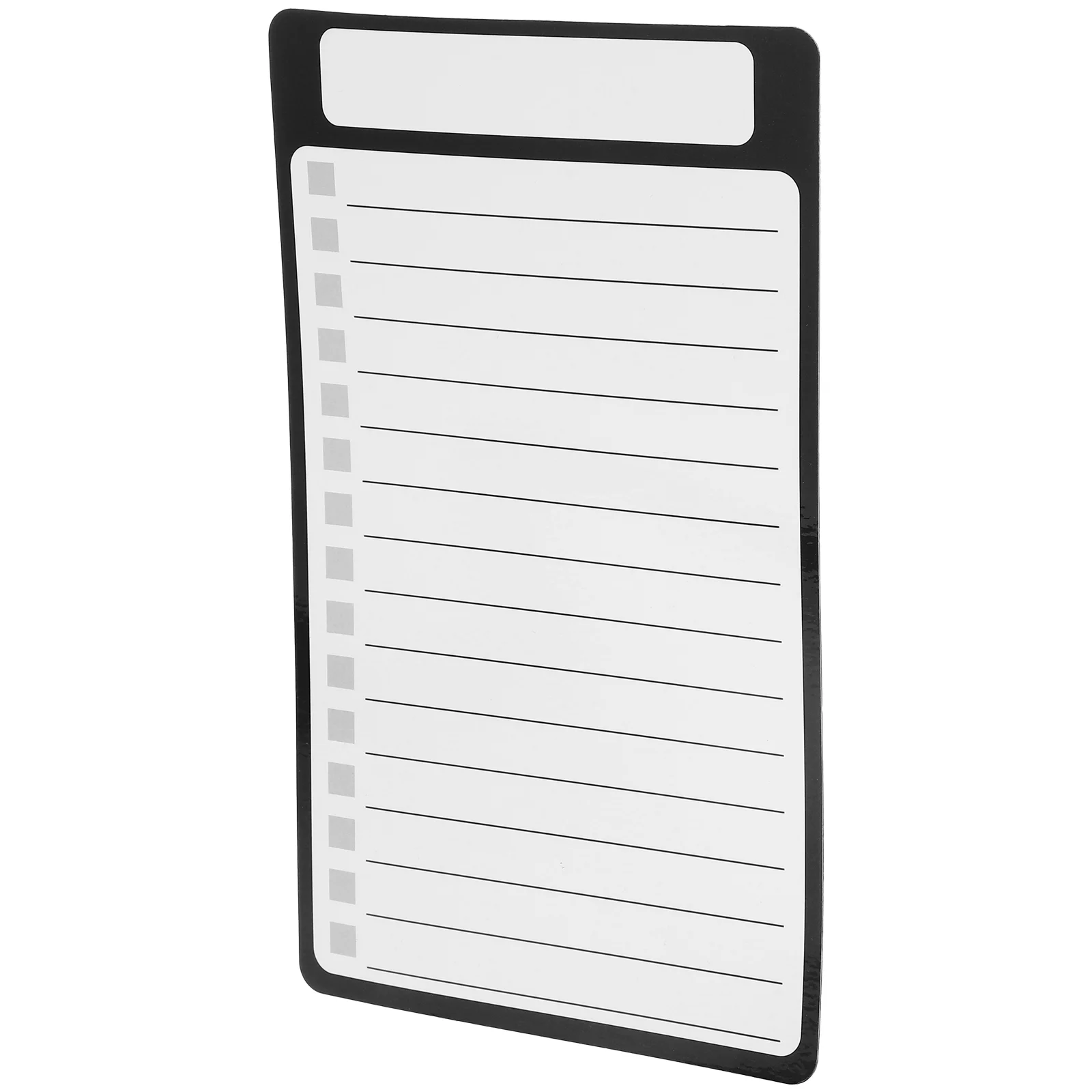 Bloc de notas magnético, pizarra blanca, Bloc de notas para nevera, PET, escritura suave, lista de comestibles, decoración Simple en blanco y negro