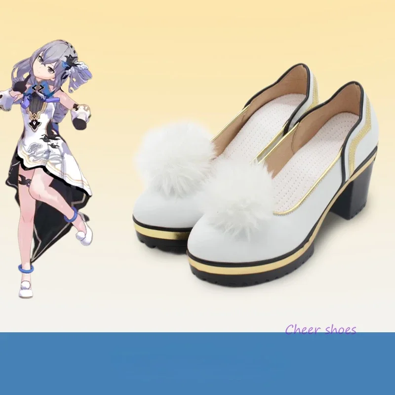 Anime Bronya Cosplay Shoes Comic Halloween Shoes Bronya Cosplay Costume Prop Honkai Impact 3rd Cosplay Boots for women