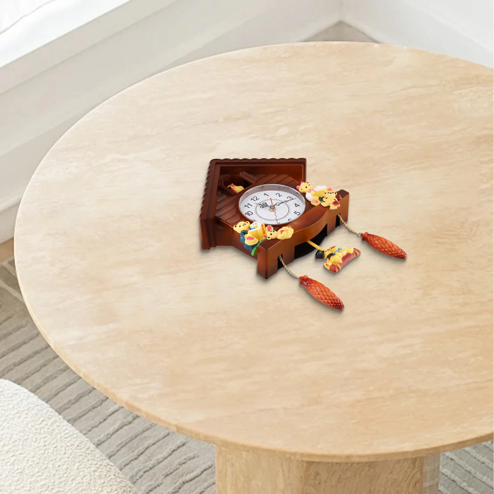 

Charming House Design Wall-mounted Clock Unique Wall Clock Craftsmanship Wall Clock Decorative Clock 43x28x7cm