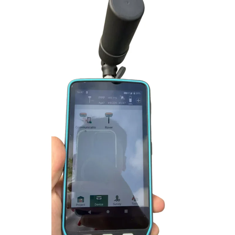 เครื่องเก็บข้อมูล GIS แบบพกพา GPS ความแม่นยำสูง รุ่น Y55G ระบบปฏิบัติการ Android 10 มาตรฐานกันน้ำ IP68 รองรับ PPP ใช้งานร่วมกับเครื่องมือสำรวจและทำแผนที่ส่วนใหญ่