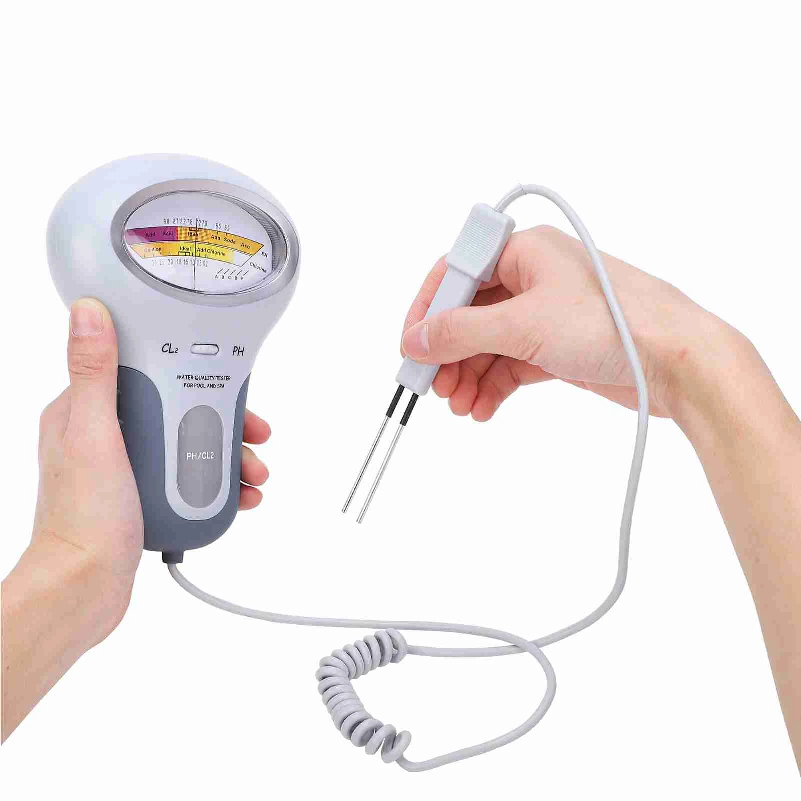 Chlorine Tester Spa Chlorine Tester PC‑102 CL2 Chlorine &  Tester Swimming Pool Spa Water Quality Analyzer with Probe