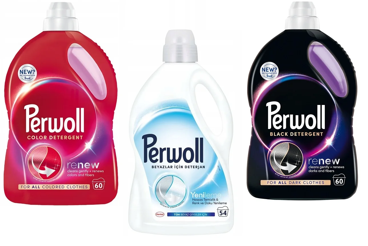 White white washing liquid PERWOLL 3L Black