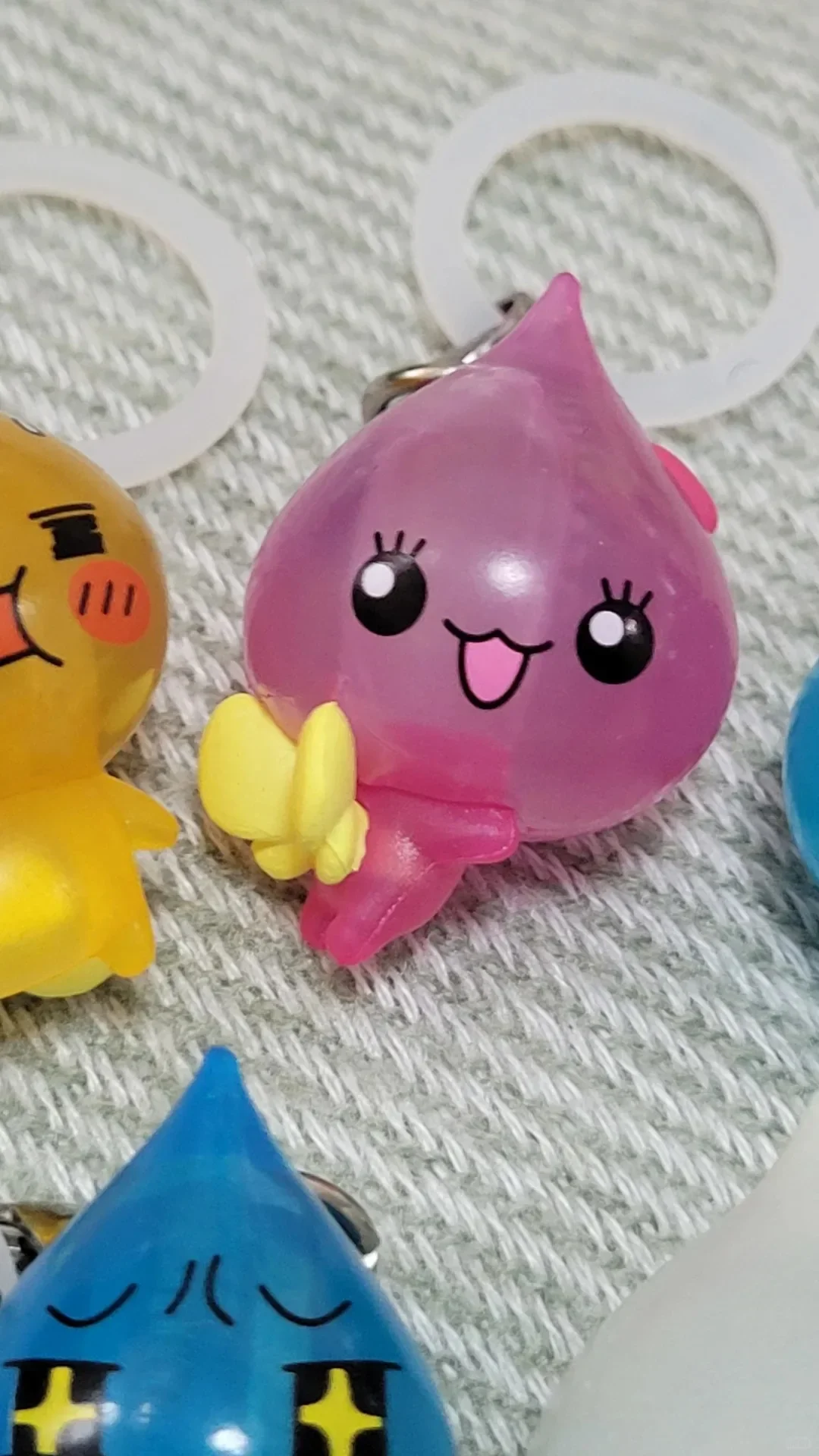 Bandai Shizuku-Chan petite goutte d'eau marquage pendentif mignon porte-clés à breloques cadeau pour amis