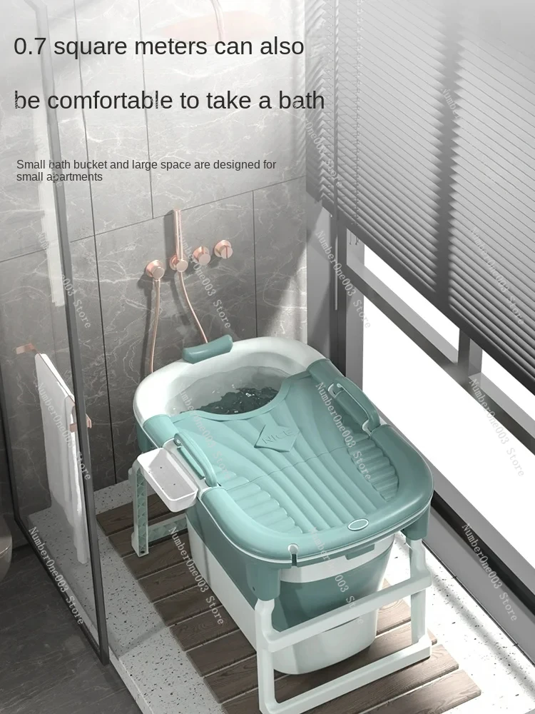 

Adult Foldable Bath Bucket for Bathing, Household Full Body Thickened Adult Bathtub, Bathtub, Bathtub, and Bathtub God Tool