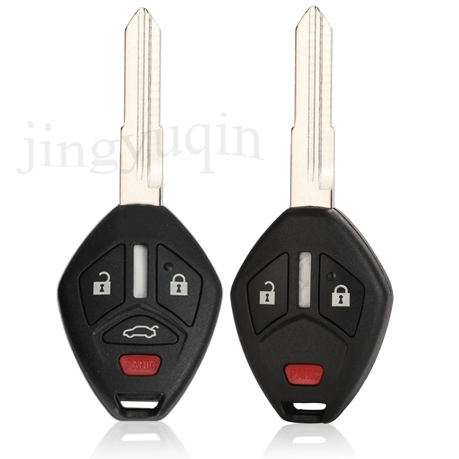 jingyuqin Upgrade Folding Remote Car Key Shell For Mitsubishi Galant Eclipse Lancer 3/4 Buttons Replacement Key Case Fob Cover