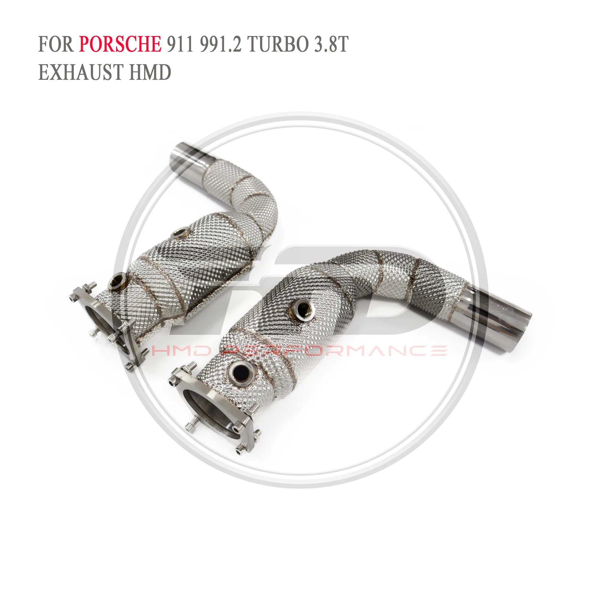 

HMD Exhaust System For Porsche 911 991.2 Turbo 3.8T Exhaust Downpipe With Catalytic Converter Header