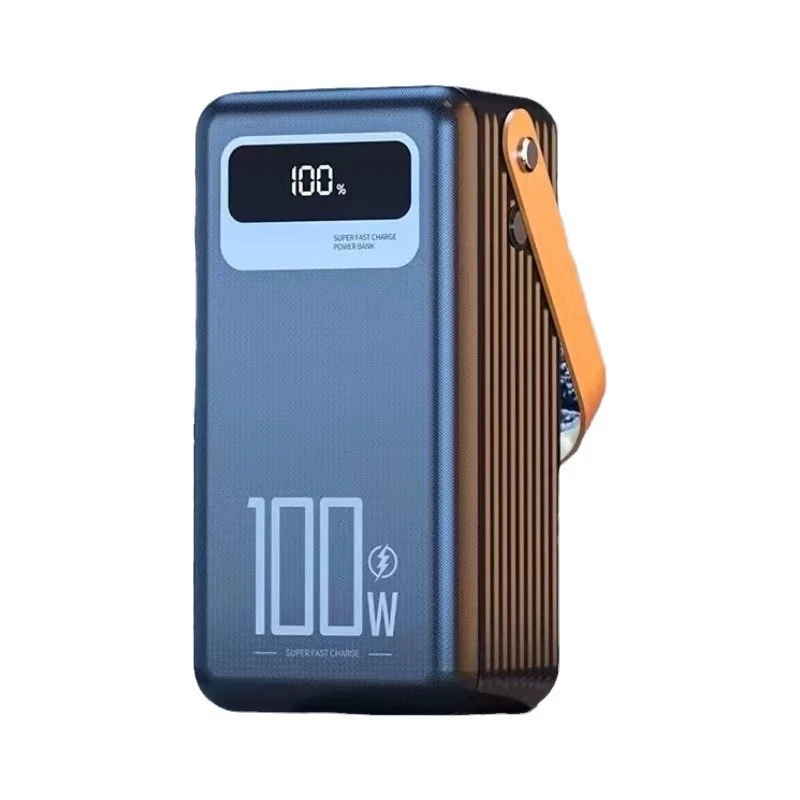 100W Fast Charger 100000mAh Power Bank Charger for Huawei iPhone Samsung Spare Battery with Lanyard Portable External Battery