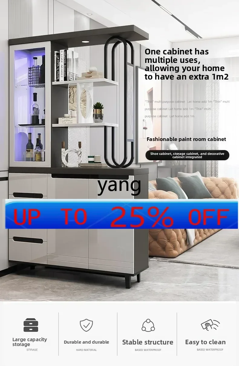 LH   living room entrance shoe cabinet integrated sofa stopper partition door screen