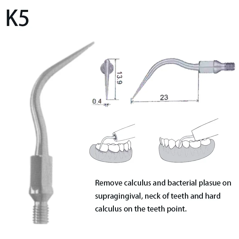 Dental Scaler Tips Oral Calculus Cleaning and Care Fit for SONIC LINE AIR / KAVO SONICFLEX / SIRONA SIROAIR/ NSK TI-MAX Scaling