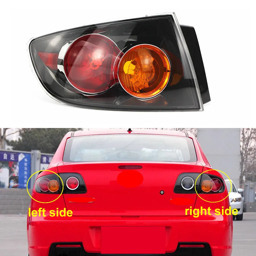 

Outer Tail Lamp for Mazda 3 M3 Classic 2006-2012 Taillight Housing Brake Lights Reversing Lams No Line No Light