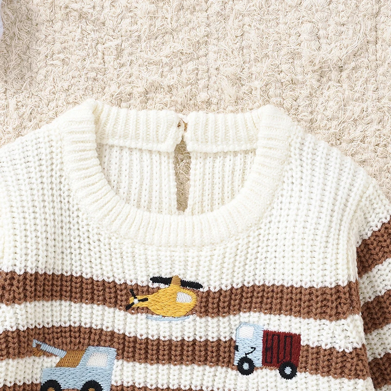 Baby Rompers Clothes Autumn Winter Casual Crew Neck Long Sleeve Knit Newborn Boys Girls Jumpsuits Infant Sweaters Playsuit 0-18m