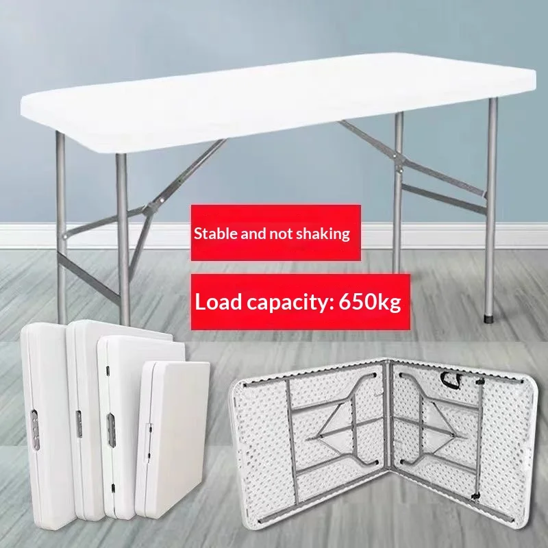 Portable Folding Camping Table Plastic Height Adjustable Lightweight IGT Style Outdoor Picnic Night Market RV Picnic Table