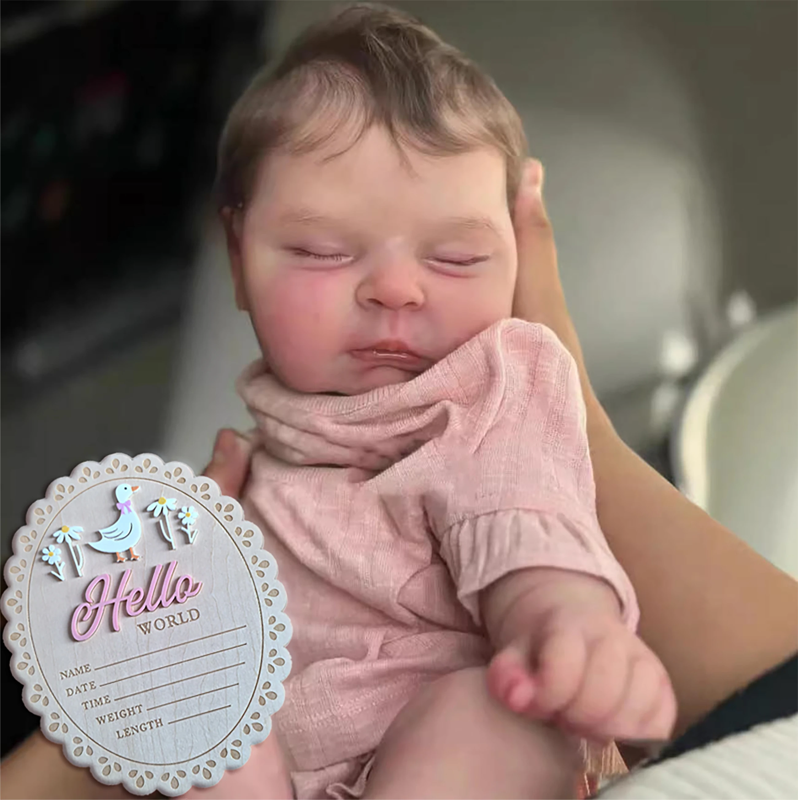 20-Inch Pink-Clothed Lifelike Baby Doll, Soft And Kissable, Perfect As A Holiday Gift For ChildrenLy-006