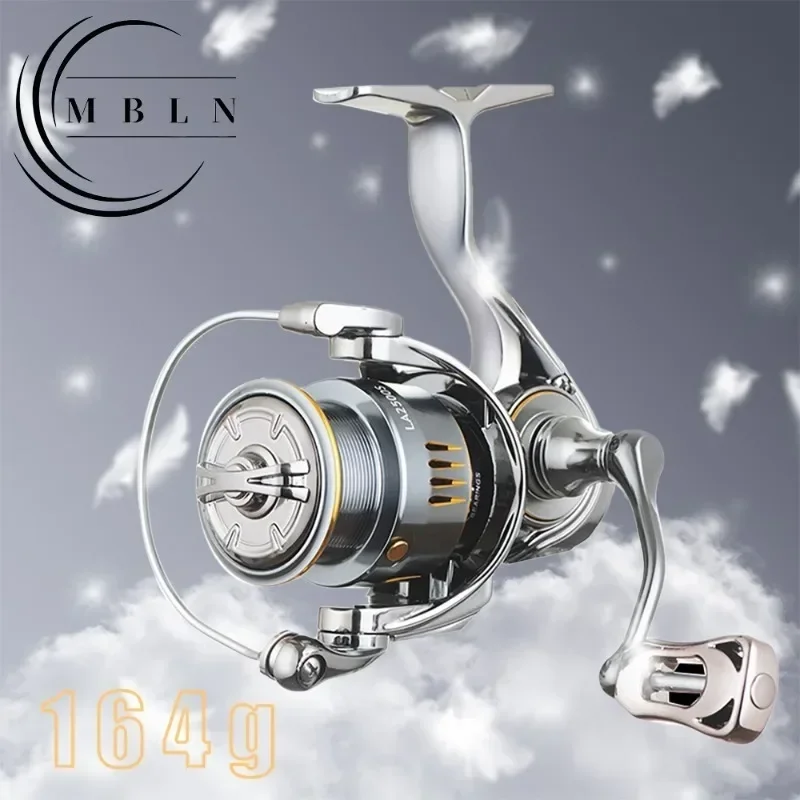 VWVIVIDWORLD 2024 New Light Weight 164g Fishing Reel 5.2:1 Gear Ratio Fishing Reel High Speed Ratio Lure Fishing Reel