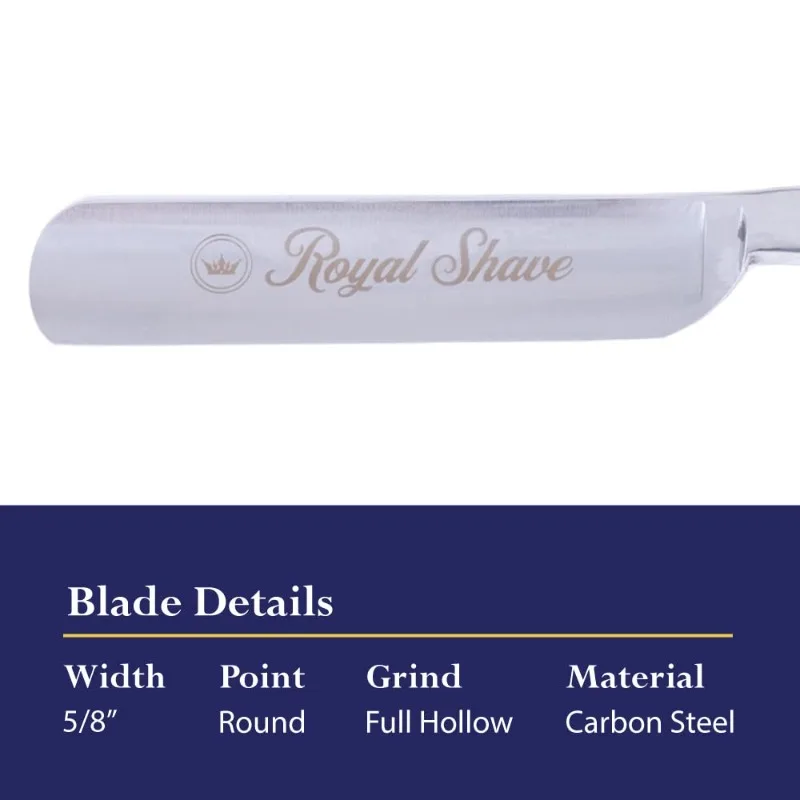 Прямая бритва 5/8 дюйма, полная полая круглая точка, специальная углеродистая сталь, готовая к бритью классическая прямая бритва ручной работы для влажного бритья