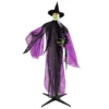 7. 2 FT Halloween Animatronic Witch, Animated Standing Poseable Figure with Light up Eyes, Garden, Yard & Lawn, Sound Activated