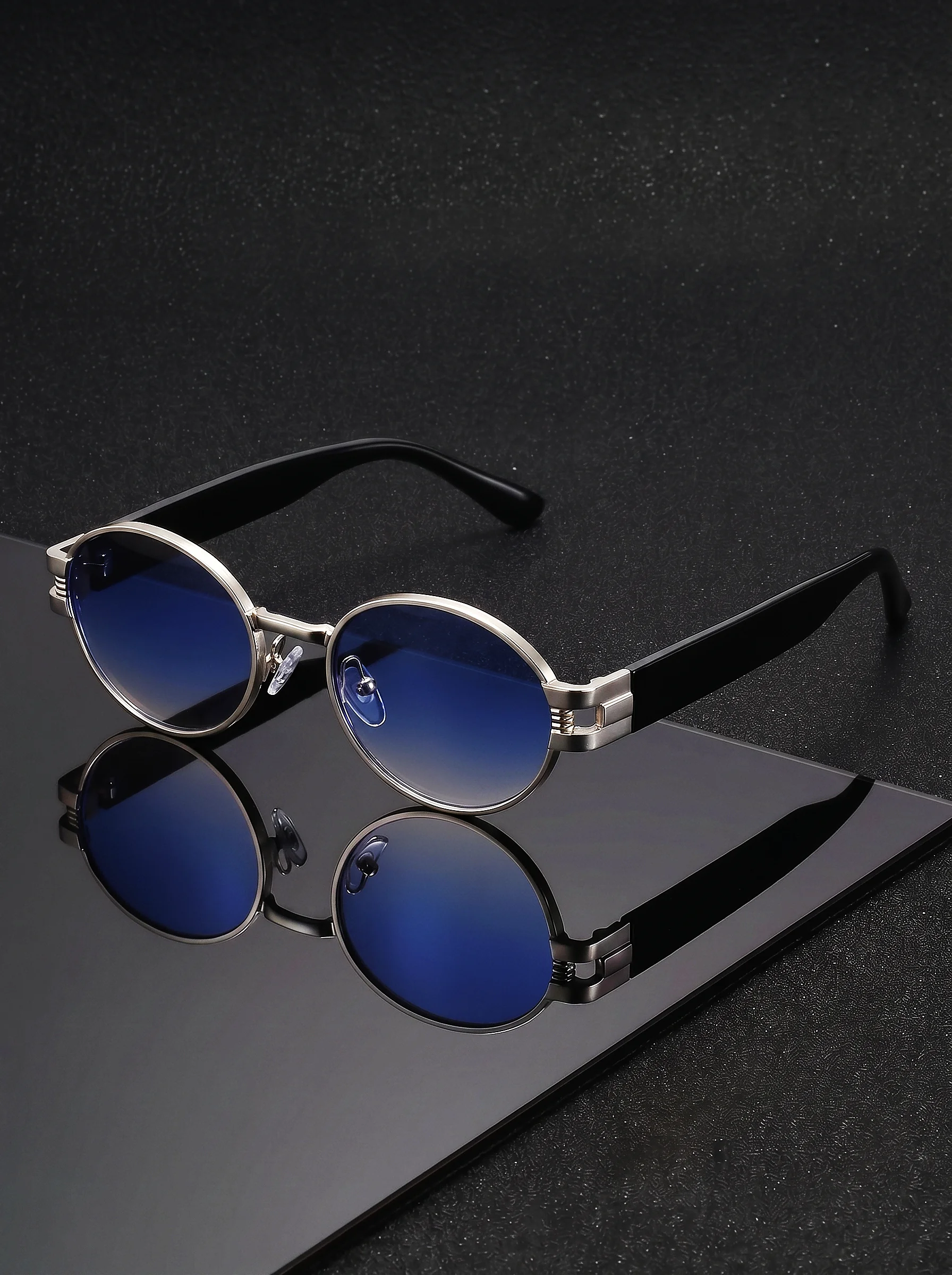 VIOLA MAG Retro Oval Sunglasse - Men'S Fashion Mag 评论和价格