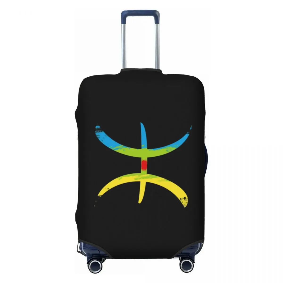 

Custom Berber Amazigh Flag YAZ Luggage Cover Protector Fashion Travel Suitcase Protective Cover for 18-32 Inch