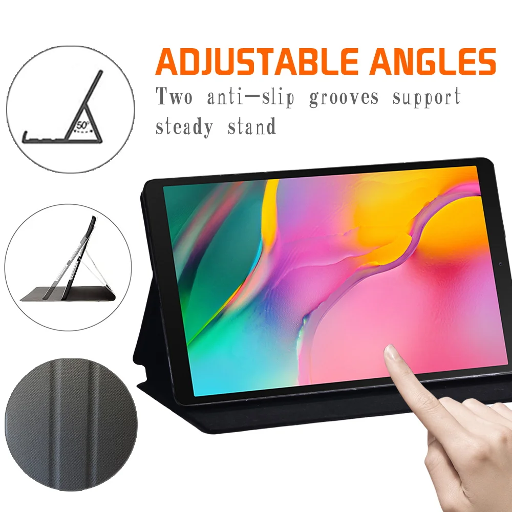 Case voor Samsung Galaxy Tab A8 2022 10.5 SM-X200 PU Tablet Beschermhoes voor Samsung Tab A7 Lite 8.7 A10.1 T510 A6 T580