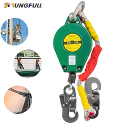 High Altitude Fall Protection Device 3-15 Meters Descender Safety Belt Fall Arrester Automatic Rope Lock Self-Locking Device