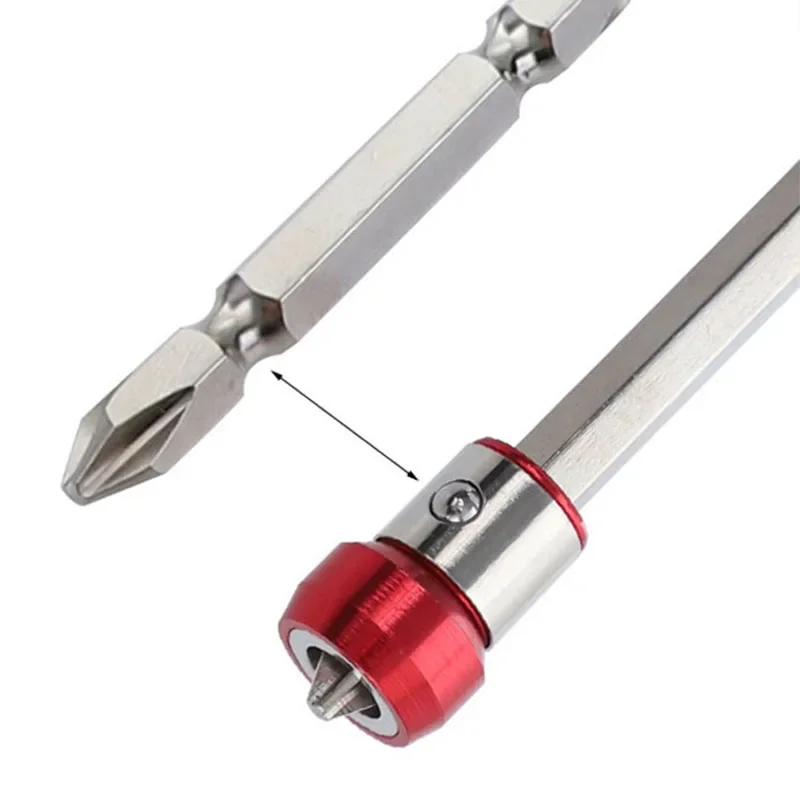 1Pc metallo forte anello magnetico bobina magnetica universale manicotto in acciaio testa cacciavite con accessori per strumenti posizionatore magnetico