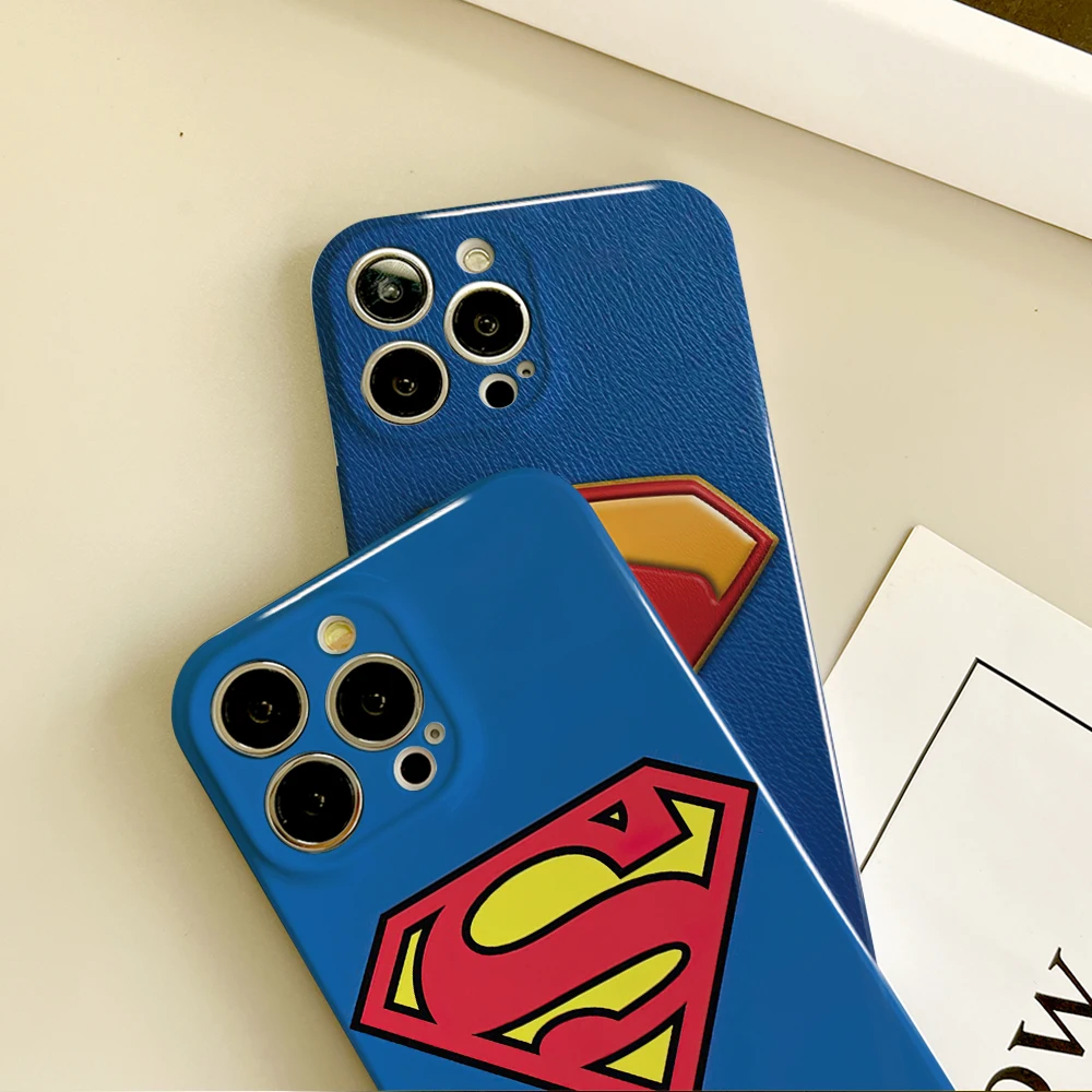 BEAST KINGDOM S-Superman Film Phone Case For IPhone 16 15 14 13 12 11 Plus Pro Max Mini All-inclusive Tough Personalized Cover