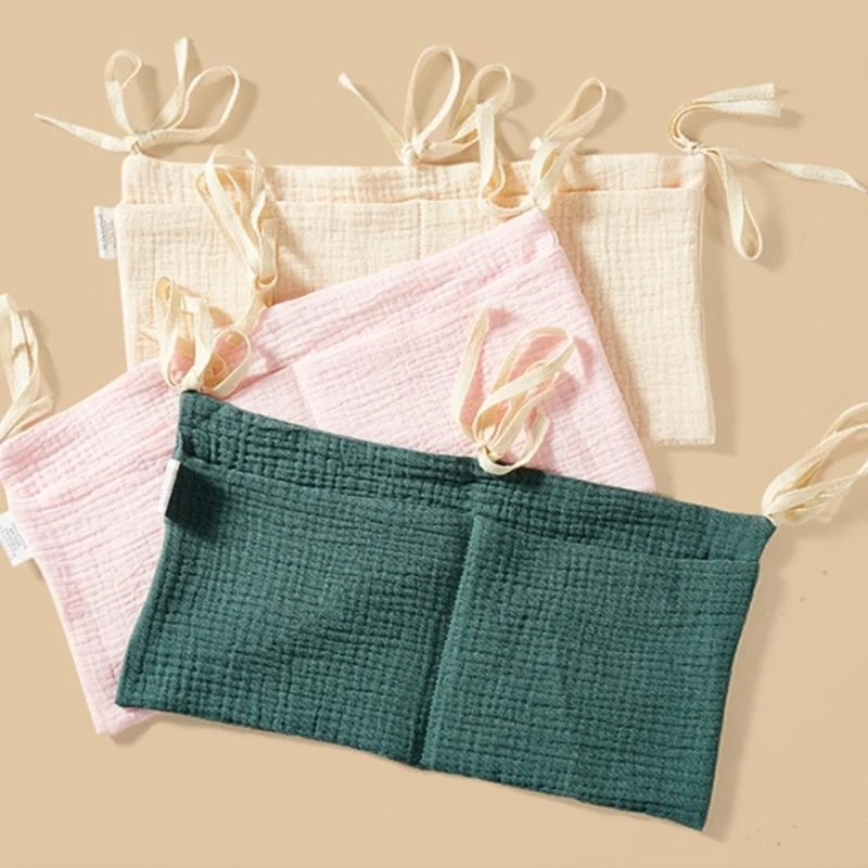 منظم سرير الأطفال J15U، منظم حفاضات معلق من القطن قابل للنقل لسرير الأطفال #1