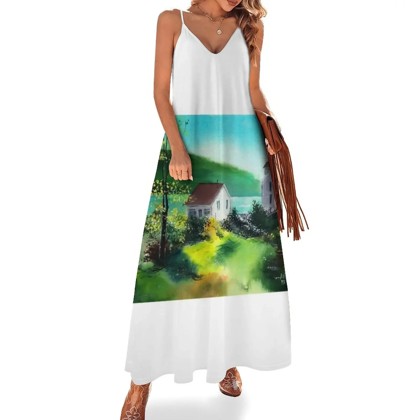 

Lake Houses Sleeveless Dress birthday dress elegant dresses for women women long dresses Casual dresses