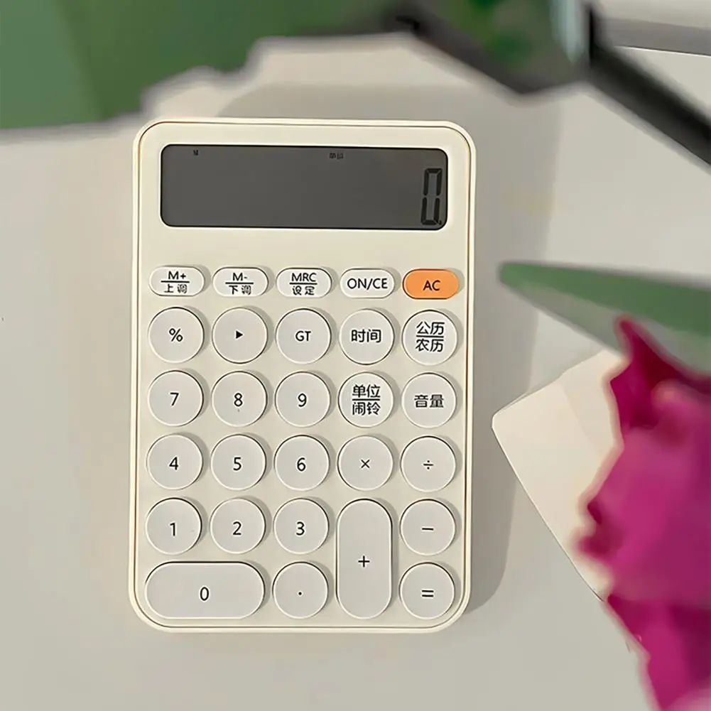 Countertop Calculator 12-digit Calculator 12-digit Mini Calculator with Buttons Lcd Display for Office School for Students