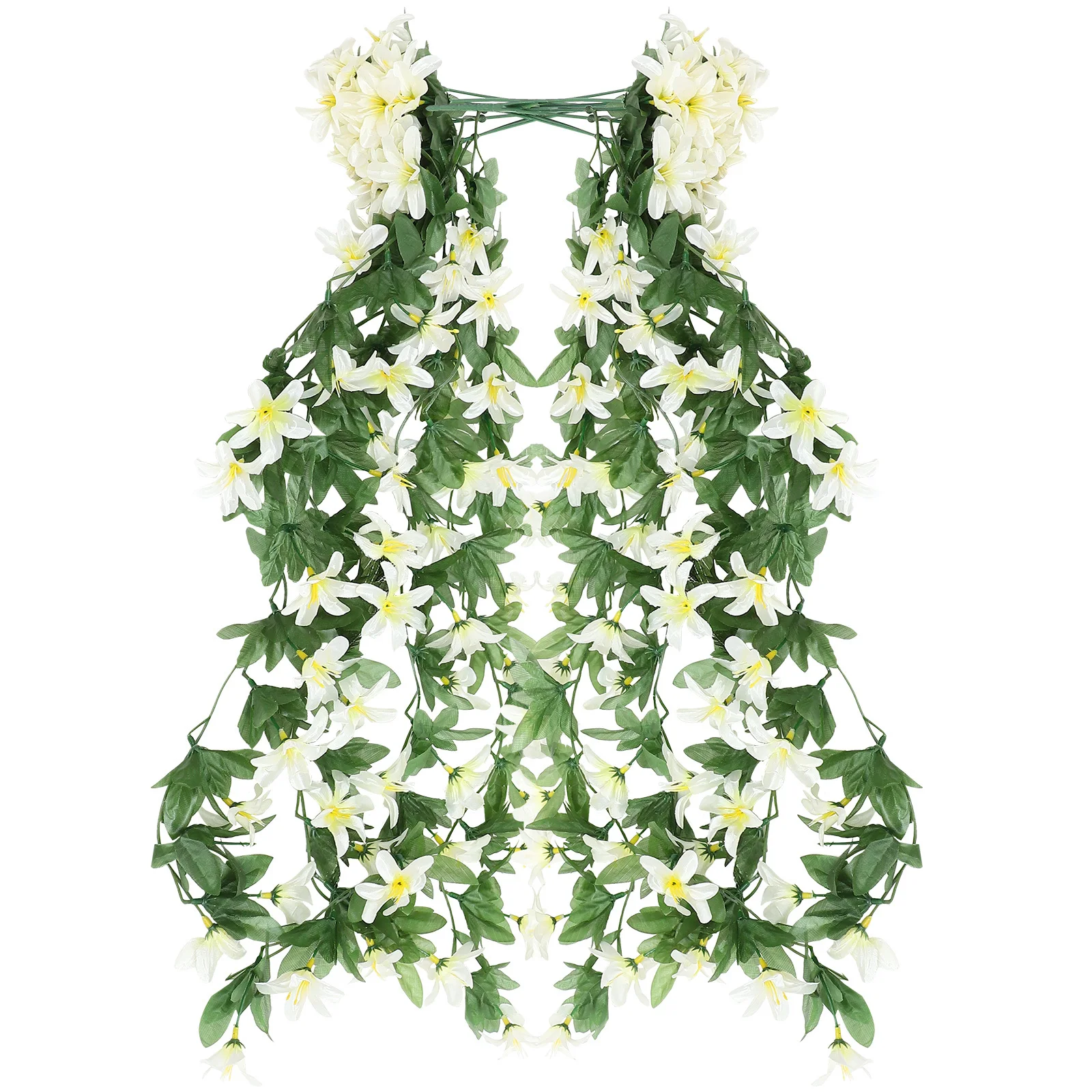 

2Pcs Simulation Lily Pendant Decor Artificial Hanging Lily for Cafe Stairs Corridor Garden Home Decor Outdoor Wall Hanging Plant