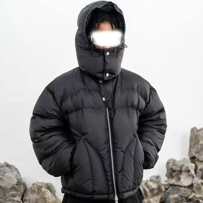 الشتاء القوطية Ins نمط الخبز سترة زوجين سترة قطن الرجال النساء شارع العليا الرجعية معطف دافئ الشارع الشهير الموضة