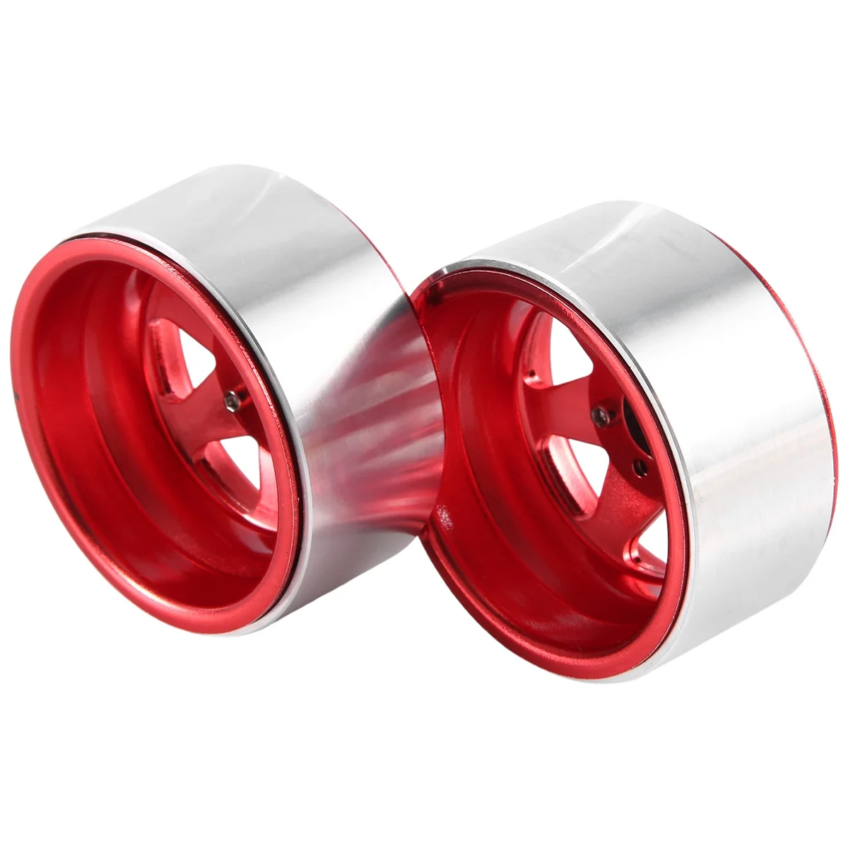 Aro de roda vermelho do beadlock do metal, cubo profundo do prato, offset-8.9mm, 1.9 ", 1,10 carro de esteira rolante RC, TRX4 axial, SCX10, 90046, UTB18, 4 unidades