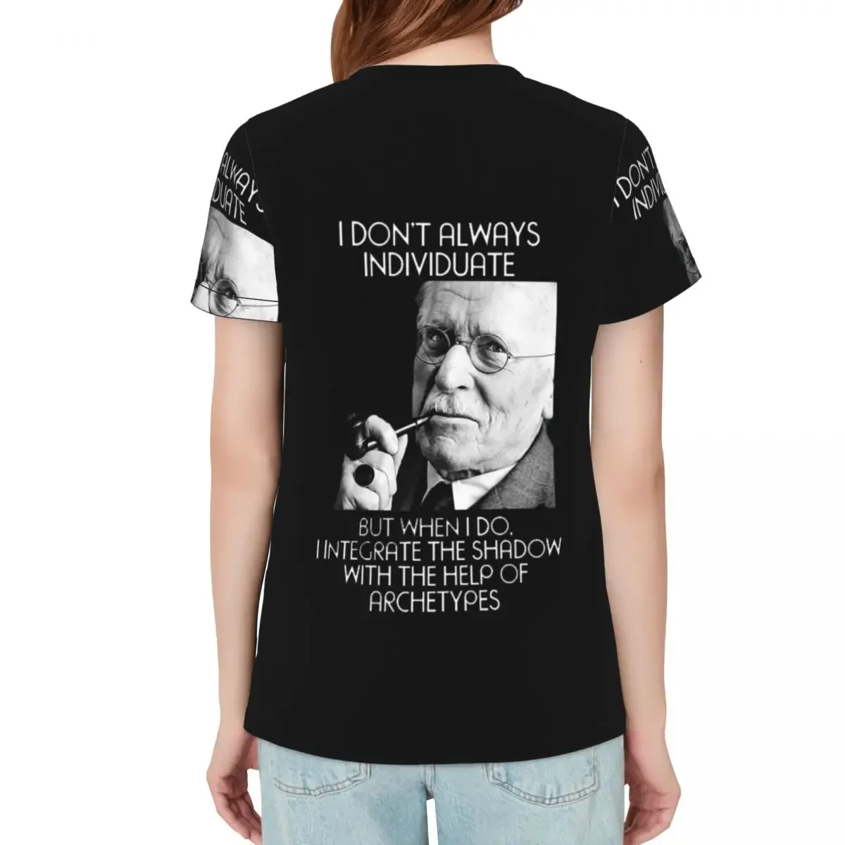 Carl Jung - Individuate 2 T-Shirt Women Short Sleeve T Shirts O-Neck Clothes Cotton Summer Tees Streetwear