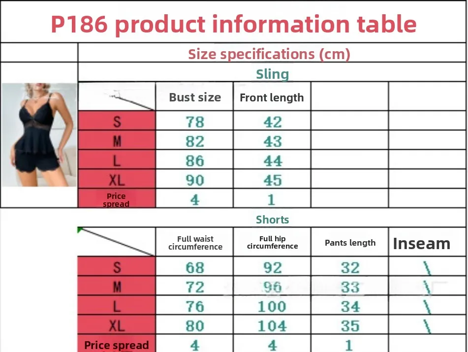 Comfort Lace Sling Top & Shorts Pajamas Sexy Elegant Women Indoor Loungewear Nightwear，soft Skin-friendly Fabric，all-day Comfort 4