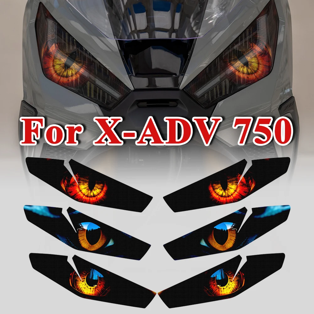 

1 Pair Motorcycle Headlight Sticker Accessories For Honda X-ADV 750 X ADV XADV 750 XADV750 2021 2022 2023 Head Light Guard Decal