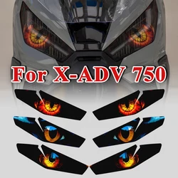 1 Pair Motorcycle Headlight Sticker Accessories For Honda X-ADV 750 X ADV XADV 750 XADV750 2021 2022 2023 Head Light Guard Decal