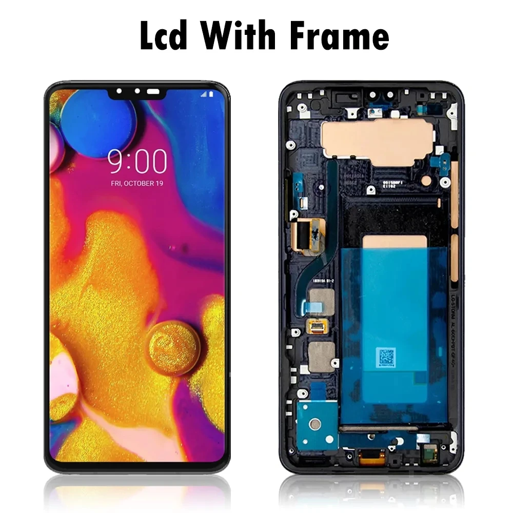 tested  LCD For LG V50 V40 ThinQ LCD Display Touch Screen Digitizer Assembly Replacement For LG V400 LM-V500 V500N V500EM LCD