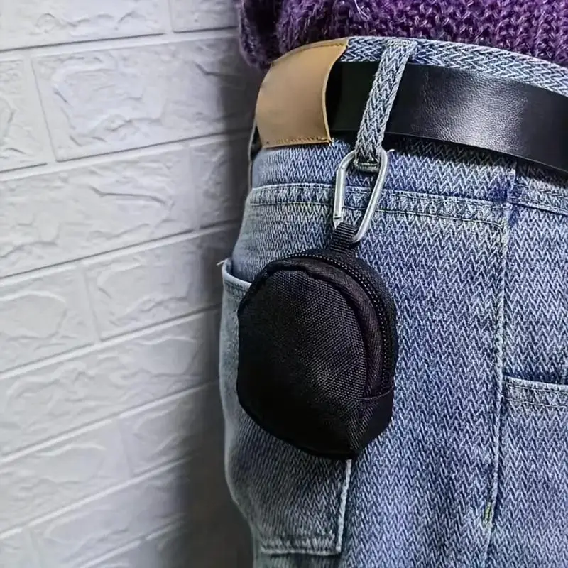 Mini Pouch Key Wallet Holder Men Coin Purses Pouch Bag Keychain Zipper Pocket Outdoor Oxford Cloth Key Bag