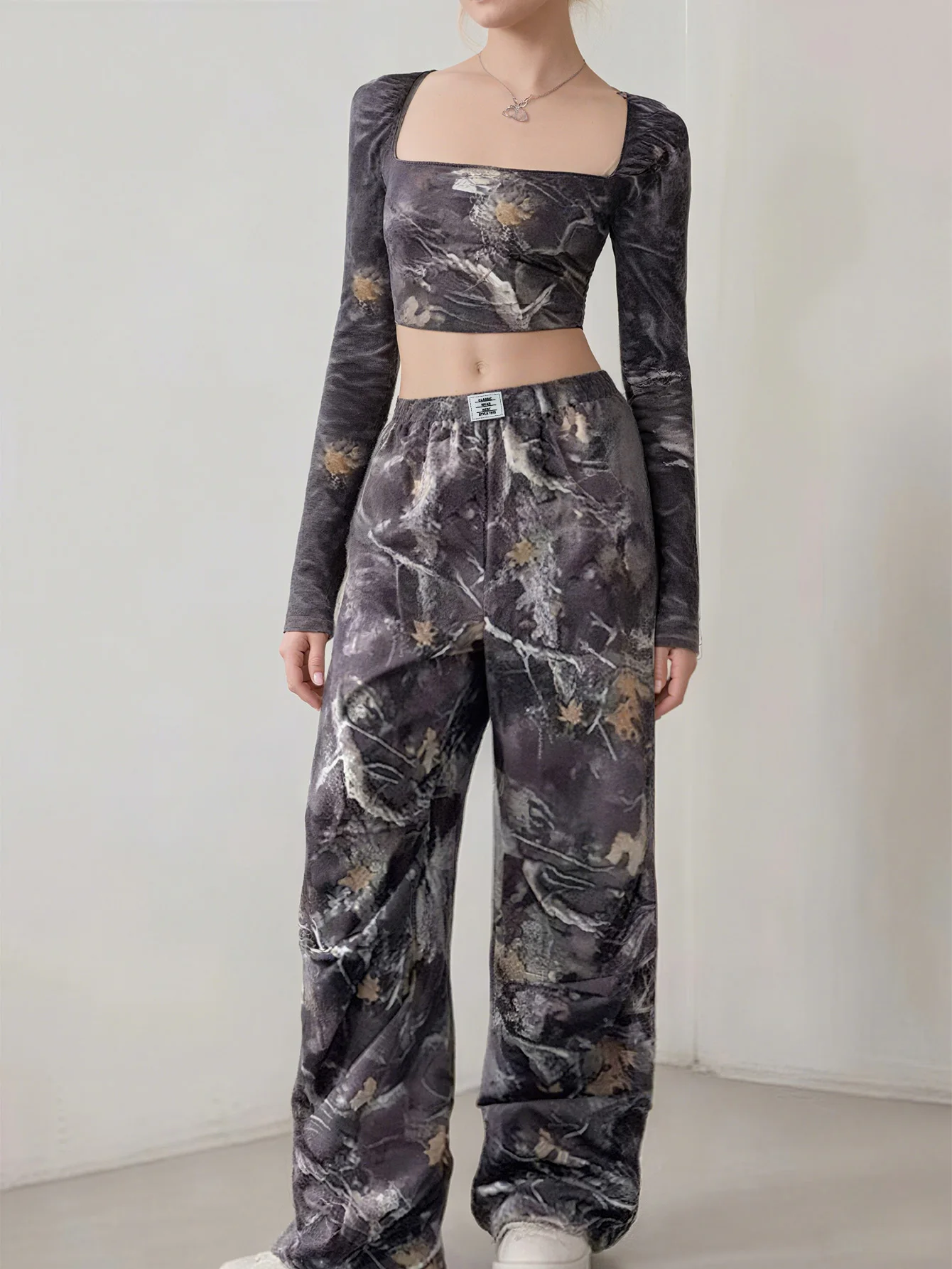 عارضة تناسب البدلة السراويل لفستان الربيع الخريف لا الديكور أزياء نمط المرأة مجموعة السراويل الطويلة الفرقة