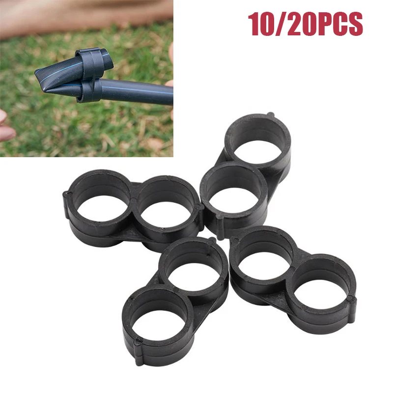 10/20Pcs 16mm Folding End Plug Cut Off Water Flow Agriculture Garden Irrigation Pipe Irrigation Stopper For 1/2Inch Garden Hose