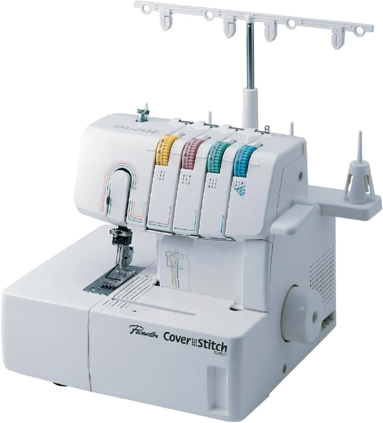

Оверлок Coverstitch Serger, 2340CV, прочная металлическая рама, 1100 стежков в минуту, устройство для сбора обрезков, в комплекте съемные прижимные лапки.
