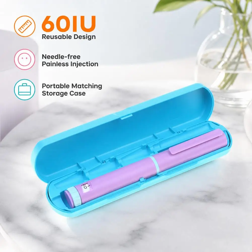 Reusable Insulin Injection Pen With Adjustable Dose Dial Compatible With 3ml Cartridge Durable Portable Insulin Injector