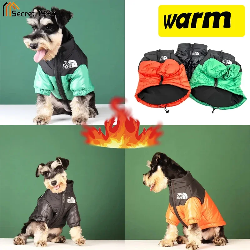 

The Dog Face Winter Down Jacket Thicked Warm Vest Fashion White Duck Down Vest French Bulldog Teddy Puppy Coat