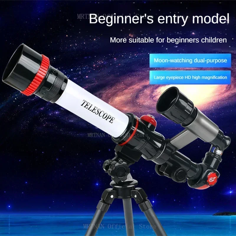 Kids Monocular Astronomical Telescope With Tripod for Stargazing Science Experiment Educational Toy Gift for Beginners