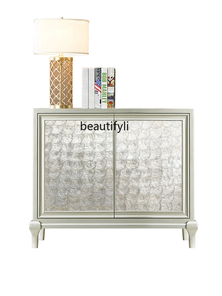 

European Shell Entrance Foyer Decorative Locker American Simple Sideboard Multi-Functional Furniture Customizable furniture