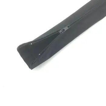 Dropship1M 拉鍊式線套管 柔性尼龍線管理整理器 線材隱藏保護套 黑色 8 最佳銷售 電線隱藏器 - №7