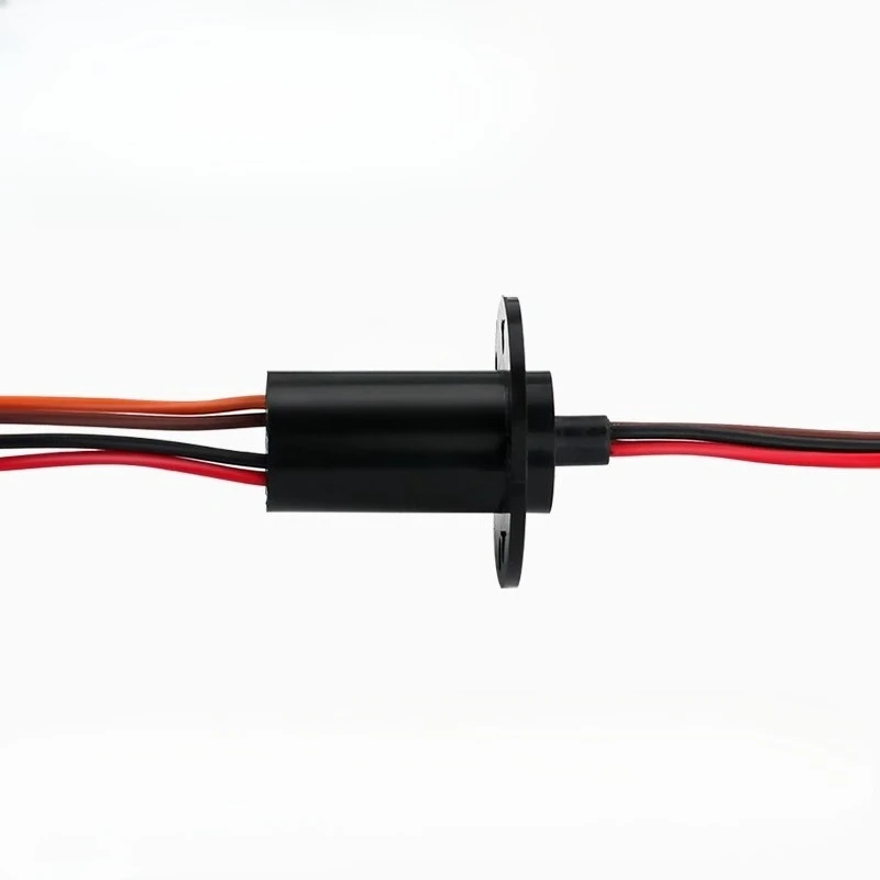 ไฟฟ้าแหวนลื่นสะสม Conductive SLIP แหวนแปรงคาร์บอนแปรงลม ROTARY Joint 4 สาย 15A เส้นผ่านศูนย์กลาง 22 มม.