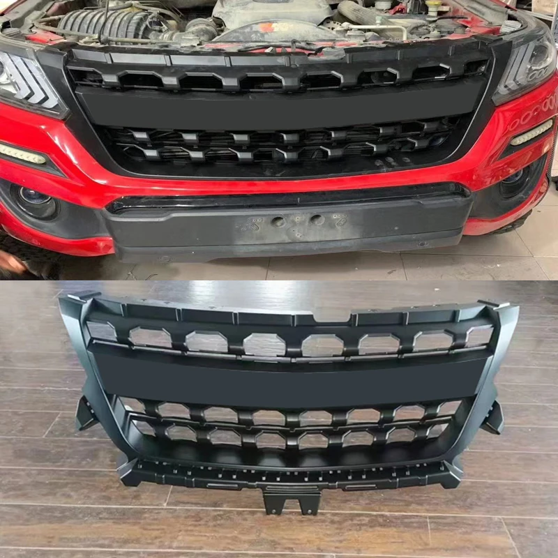 Modified Grill Mesh For Chevrolet Colorado 2016 2017 2018 2019 2020 South America Version Truck Bumper Parts Front Grill